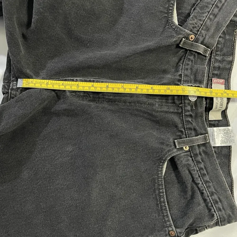 Vintage Levis 560 Black Jeans 36x30 Mens Actual 34x27 Loose Tapered Y2K